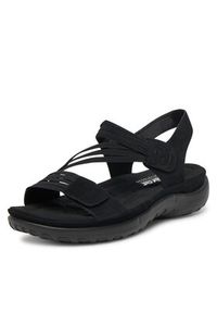Rieker Sandały 64870-02 Czarny. Kolor: czarny. Materiał: syntetyk, materiał #6