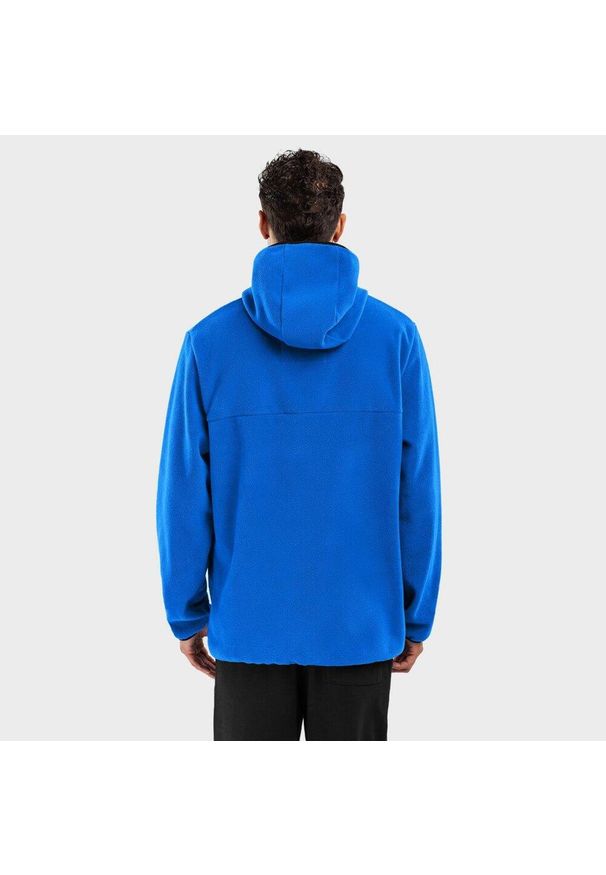 SIROKO - Bluza polarowa z kapturem Męska Montreux. Typ kołnierza: kaptur. Kolor: niebieski. Materiał: polar