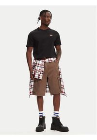 Hunter T-Shirt Tavish HARM0082251 Czarny Regular Fit. Kolor: czarny. Materiał: bawełna