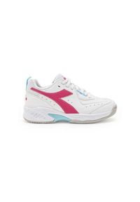 Buty do tenisa dziewczęce Diadora S.Challenge 5 SL JR.. Kolor: biały, wielokolorowy, różowy, niebieski. Sport: tenis