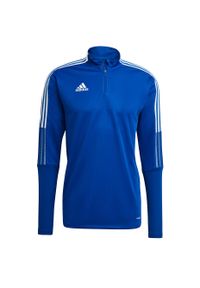 Adidas - Bluza piłkarska męska adidas Tiro 21 Training Top. Kolor: biały, wielokolorowy, niebieski. Sport: piłka nożna