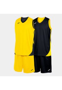 Zestaw do koszykówki dla dorosłych Joma Kansas dwustronny. Kolor: czarny, wielokolorowy, żółty. Materiał: dresówka. Sport: koszykówka