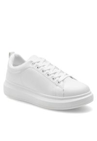 Jenny Fairy Sneakersy WSS20531-01 Biały. Kolor: biały. Materiał: skóra