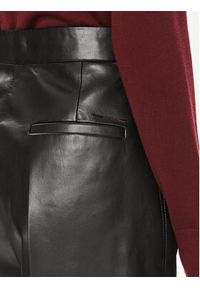 Calvin Klein Spodnie skórzane K20K207083 Czarny Straight Leg. Kolor: czarny. Materiał: syntetyk #5