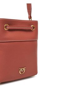 Pinko - PINKO Torebka SECCHIELLO MINI 104303 A29Q L84Q Brązowy. Kolor: brązowy. Materiał: skórzane #3