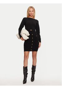 Marciano Guess - Guess Sukienka dzianinowa 4BGK04 5661Z Czarny Bodycon Fit. Kolor: czarny. Materiał: syntetyk. Typ sukienki: bodycon #3