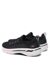 skechers - Skechers Sneakersy Go Walk Arch Fit 124863/BKHP Czarny. Kolor: czarny. Materiał: materiał