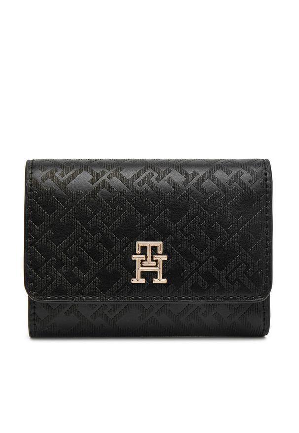 TOMMY HILFIGER - Duży Portfel Damski Tommy Hilfiger. Kolor: czarny