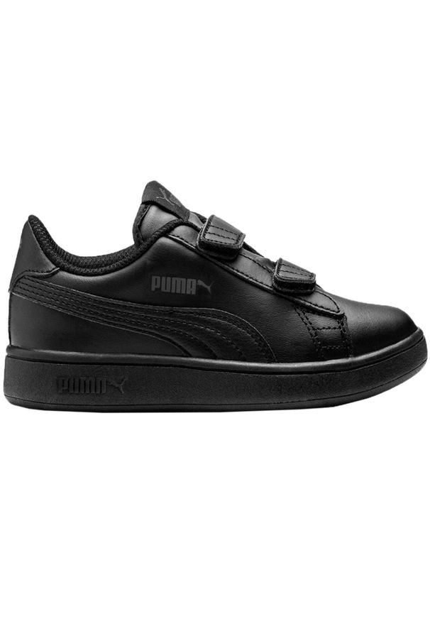 Buty do chodzenia dla dzieci Puma Courtflex V2 V PS. Zapięcie: rzepy. Kolor: czarny. Materiał: syntetyk, tkanina, materiał. Szerokość cholewki: normalna. Sport: turystyka piesza