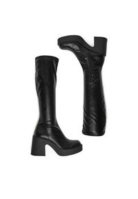 DeeZee Kozaki 9529A Czarny. Kolor: czarny. Materiał: syntetyk, materiał