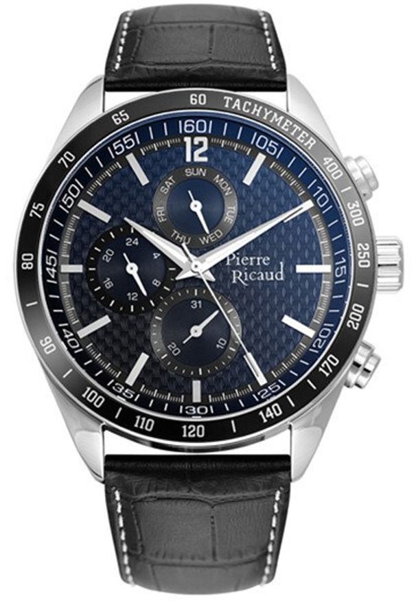 Zegarek męski Pierre Ricaud P97224.5255QF czarny. Kolor: czarny