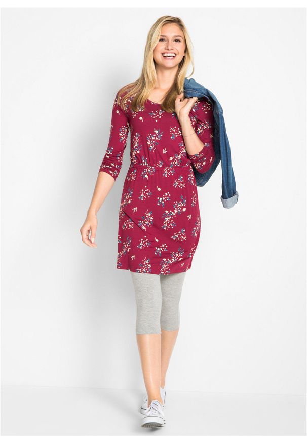 bonprix - Legginsy rybaczki (2 pary w opak.). Okazja: na co dzień. Kolor: szary. Styl: casual