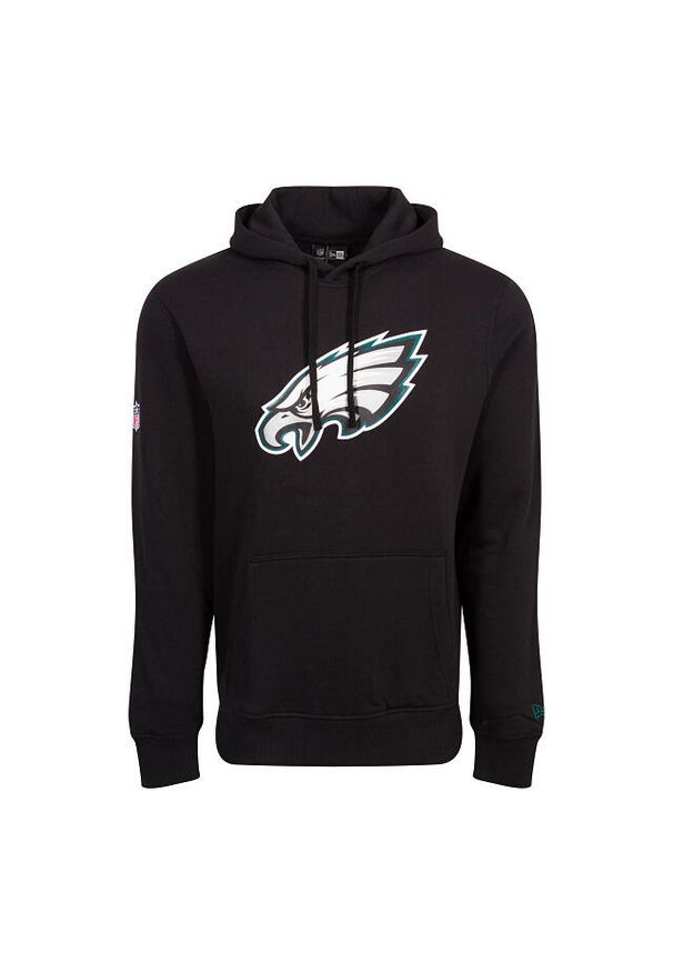 New Era - Bluza z kapturem Eagles NFL. Typ kołnierza: kaptur. Kolor: czarny