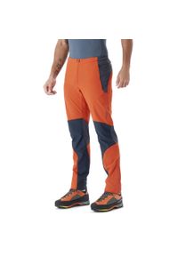 Spodnie softshellowe męskie Rab Torque Pants. Kolor: pomarańczowy