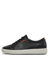 ecco - ECCO Sneakersy Soft 7 Ladies 43000301001 Czarny. Kolor: czarny. Materiał: skóra #4