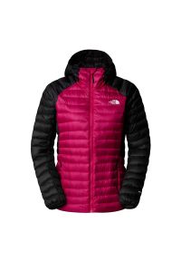 Kurtka The North Face Bettaforca 0A87HHROM1 - różowo-czarna. Okazja: na co dzień. Kolor: wielokolorowy, różowy, czarny. Materiał: puch, materiał, poliester. Sezon: zima, jesień. Styl: casual