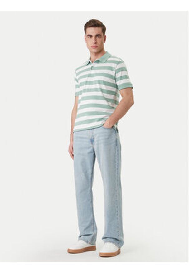 Guess Jeans Polo M6GP00 KCOT1 Zielony Regular Fit. Typ kołnierza: polo. Kolor: zielony. Materiał: bawełna