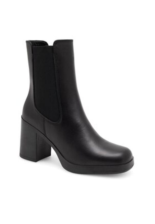Gino Rossi Botki CELANO-22740NB Czarny. Kolor: czarny. Materiał: materiał
