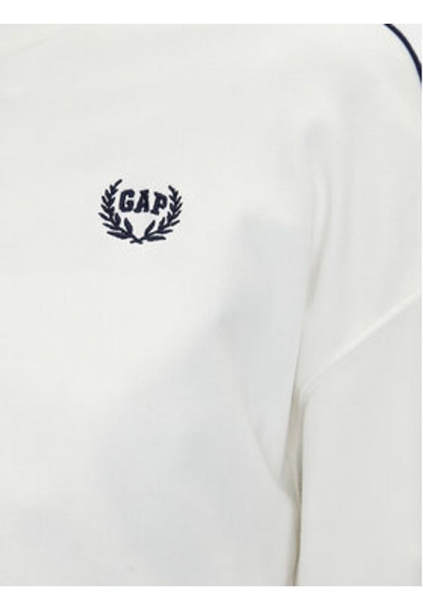 GAP - Gap Bluza 732240-03 Biały Regular Fit. Kolor: biały. Materiał: bawełna