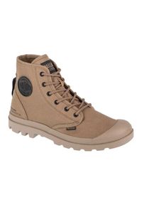 Buty Palladium Pampa Hi Htg Supply M 77356-308-M brązowe. Kolor: brązowy. Materiał: guma, materiał, bawełna. Styl: elegancki