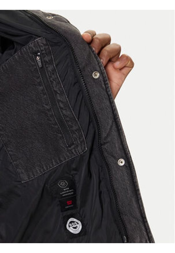 Levi's® Kurtka puchowa Wild West 004EX-0001 Szary Regular Fit. Kolor: szary. Materiał: bawełna