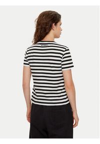 Karl Lagerfeld - KARL LAGERFELD T-Shirt A1W17099 Czarny Regular Fit. Typ kołnierza: dekolt w karo. Kolor: czarny. Materiał: bawełna #2