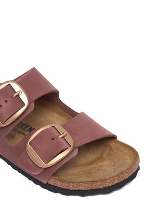 Birkenstock Klapki Arizona Big Buckle 1032970 Różowy ciemny. Kolor: różowy. Materiał: skóra