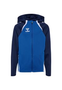 Dziecienska bluza z kapturem na zamek Hummel Lead 2.0. Typ kołnierza: kaptur. Kolor: niebieski. Materiał: dresówka