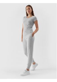 4f - 4F T-Shirt 4FAW23TTSHF0907 Szary Slim Fit. Kolor: szary. Materiał: bawełna #4