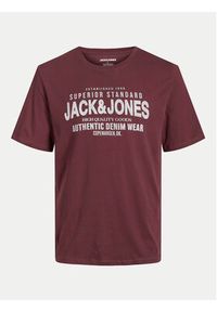 Jack & Jones - Jack&Jones T-Shirt Jeans 12256779 Czerwony Standard Fit. Kolor: czerwony. Materiał: bawełna