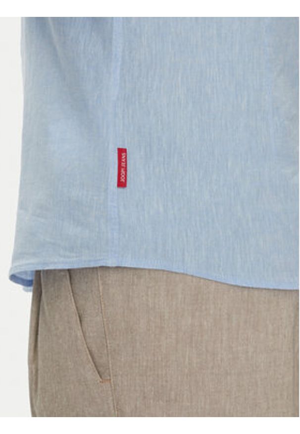 JOOP! Jeans Koszula 15 JJSH-92Hanson2K-W 30045977 Błękitny Regular Fit. Kolor: niebieski. Materiał: len, bawełna