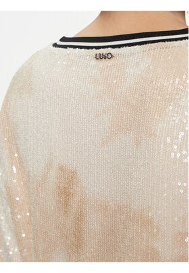 Liu Jo Bluzka TA4060 J4623 Beżowy Regular Fit. Kolor: beżowy. Materiał: syntetyk