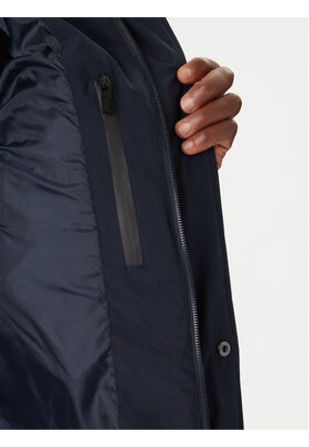 Karl Lagerfeld - KARL LAGERFELD Kurtka zimowa 505035 554586 Granatowy Regular Fit. Typ kołnierza: dekolt w karo. Kolor: niebieski. Materiał: syntetyk. Sezon: zima