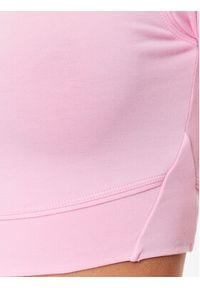 Guess Top V3RP16 KABR0 Różowy Slim Fit. Kolor: różowy. Materiał: syntetyk, bawełna