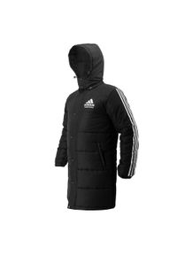 Adidas - Kurtka puchowa parka adidas. Kolor: czarny. Materiał: puch. Sport: fitness