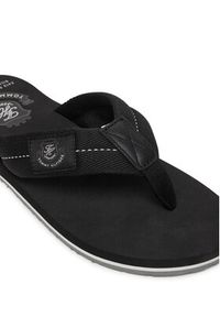 TOMMY HILFIGER - Tommy Hilfiger Japonki Patch Hilfiger Beach Sandal FM0FM05804 Czarny. Kolor: czarny. Materiał: materiał #3
