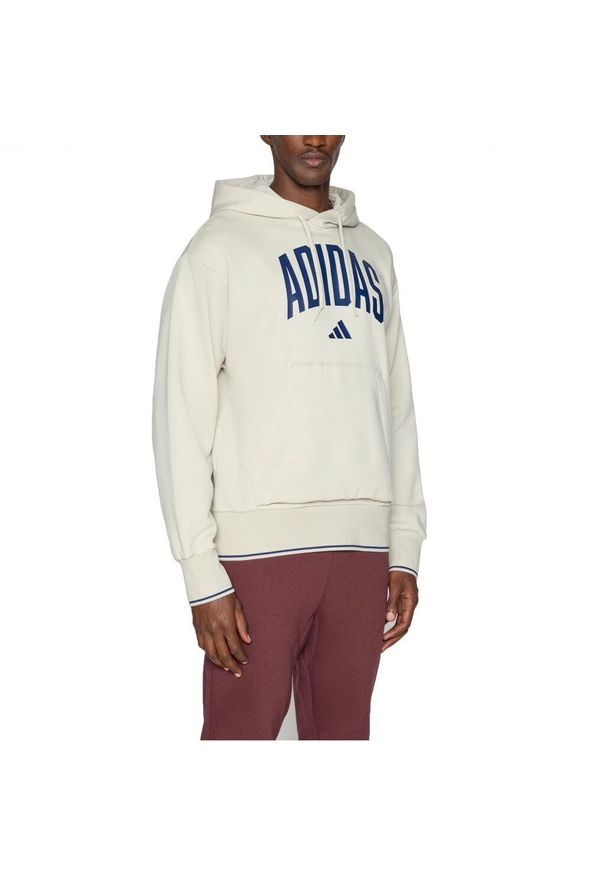 Adidas - Bluza polarowa ADIDAS M COLLEGIATE HD Szary. Kolor: szary. Materiał: polar. Styl: sportowy. Sport: turystyka piesza