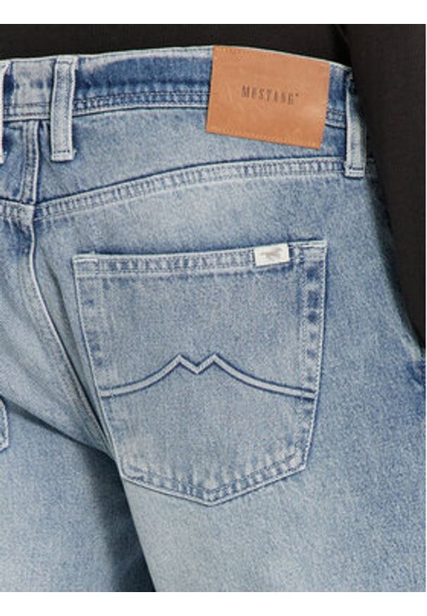 Mustang Jeansy Denver 1015522 Niebieski Straight Fit. Kolor: niebieski