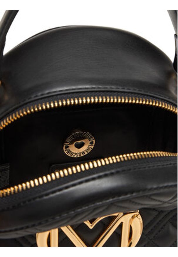 Love Moschino - LOVE MOSCHINO Plecak JC4304PP1NK1200A Czarny. Kolor: czarny. Materiał: skóra