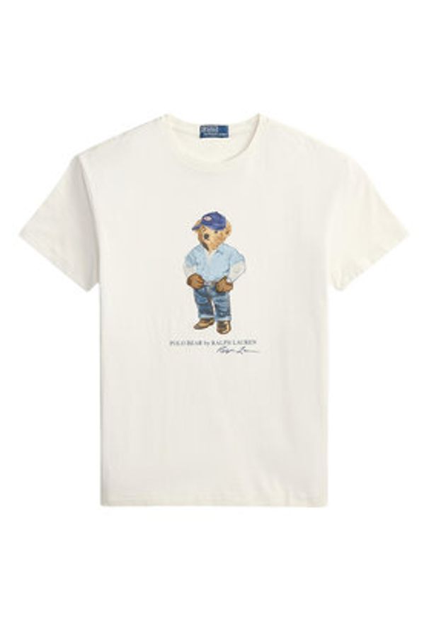 Polo Ralph Lauren T-Shirt 710B14615001 Biały Regular Fit. Typ kołnierza: polo. Kolor: biały. Materiał: bawełna
