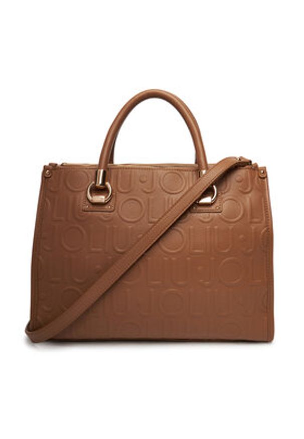 Liu Jo Torebka Ecs M Satchel AF5008 E0538 Brązowy. Kolor: brązowy. Materiał: skórzane