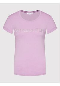 Patrizia Pepe T-Shirt 8M1419/J013-M415 Fioletowy Slim Fit. Kolor: fioletowy. Materiał: wiskoza #2