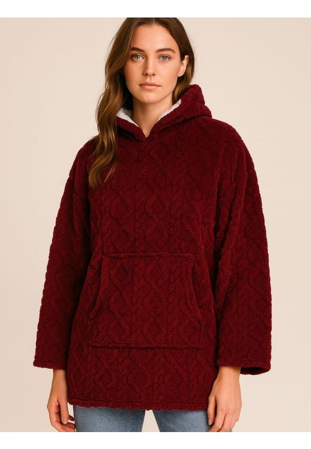 Sinsay - Snoodie - czerwony. Kolor: czerwony