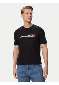 Tommy Jeans T-Shirt Entry Dna DM0DM23406 Czarny Regular Fit. Kolor: czarny. Materiał: bawełna #1