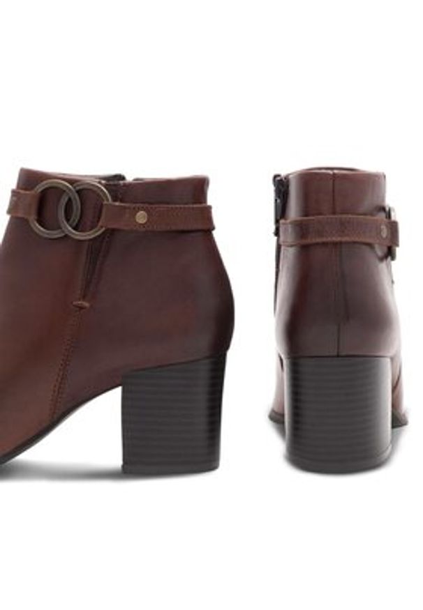 Lasocki Botki WB-CELESTE-22 Brązowy. Kolor: brązowy. Materiał: skóra