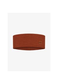 Opaska na głowę Buff Merino Wide Headband - solid cinnamon. Kolor: czerwony, wielokolorowy, brązowy. Materiał: wełna. Styl: sportowy #1