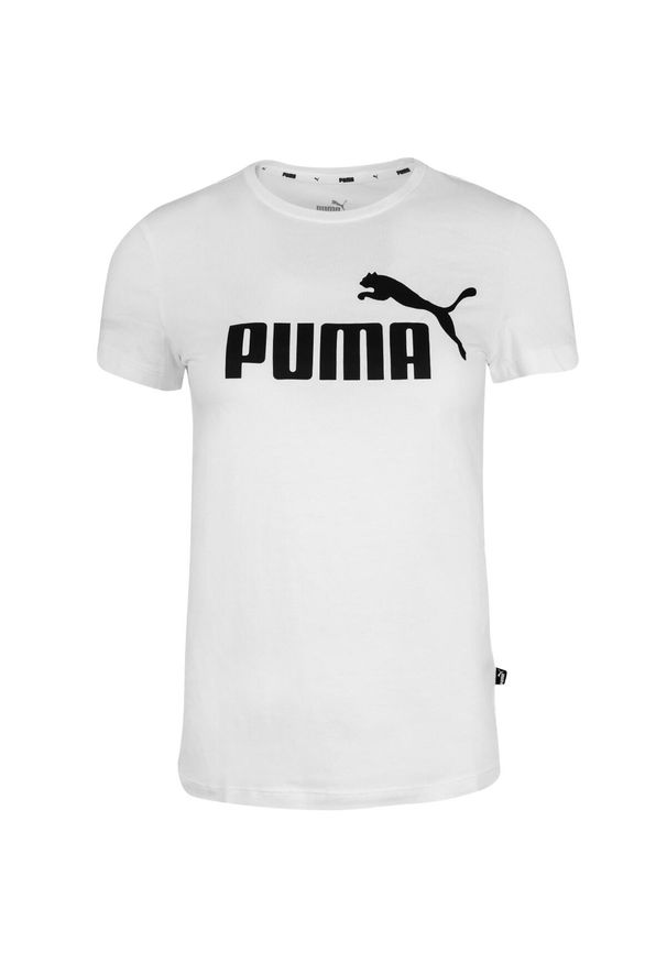 Puma - T-shirt Damski Logo ESS. Kolor: biały