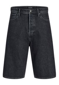 Jack & Jones - Jack&Jones Szorty jeansowe Iron 12278463 Czarny Baggy Fit. Kolor: czarny. Materiał: bawełna #6