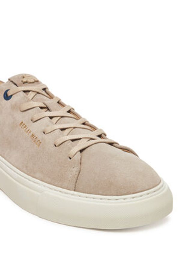 Replay - REPLAY Sneakersy GMZ6U .000.C0001L Beżowy. Kolor: beżowy. Materiał: zamsz, skóra