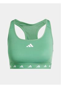 Adidas - adidas Biustonosz sportowy Powerreact Training IT6641 Zielony. Kolor: zielony. Materiał: syntetyk
